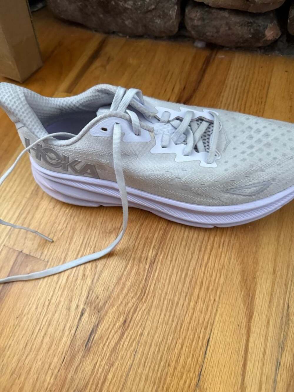 Hoka One One Clifton 8 Running Shoes White - Picture 2 of 11